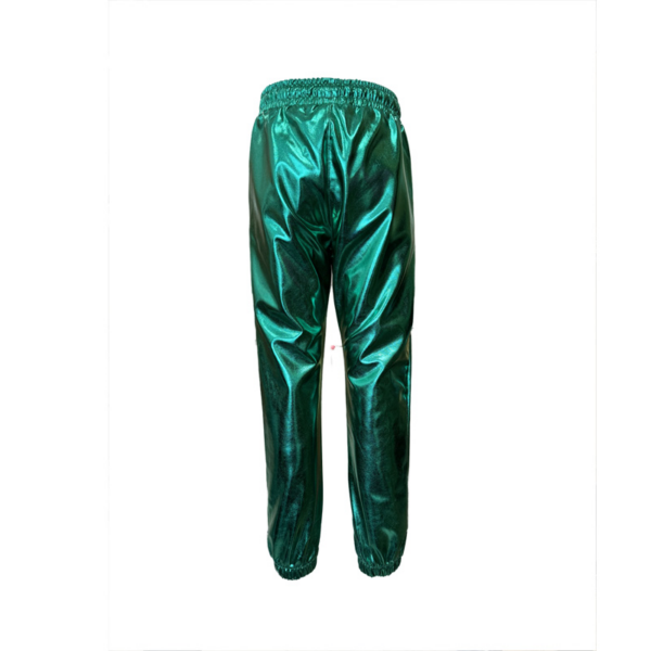 Kisiwa metallic trouser green SS25-66 G - Afbeelding 3