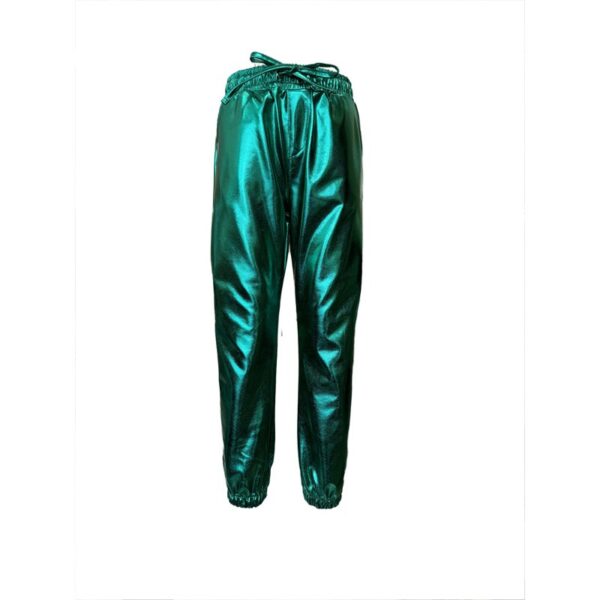 Kisiwa metallic trouser green SS25-66 G